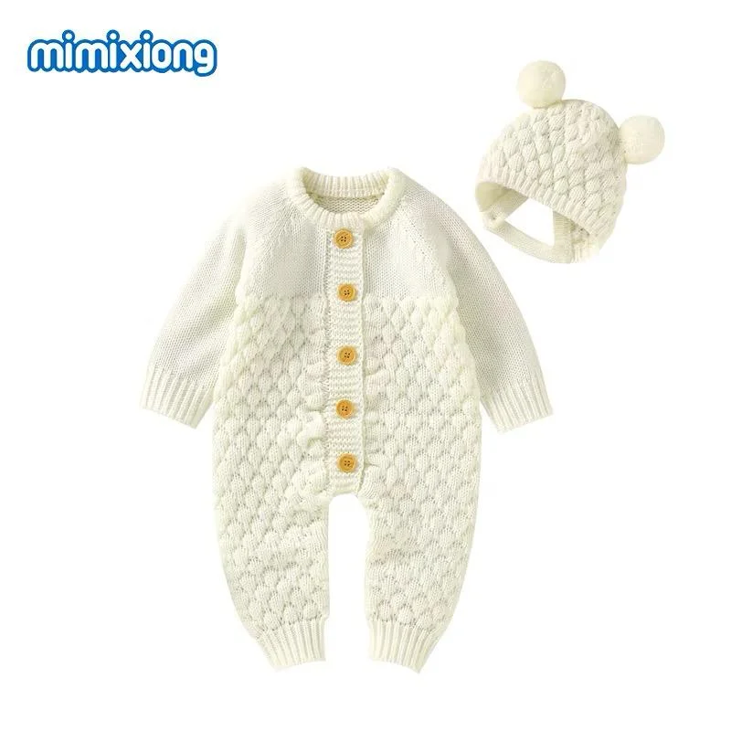 Primera Puesta Blanco con Gorro de PomPom